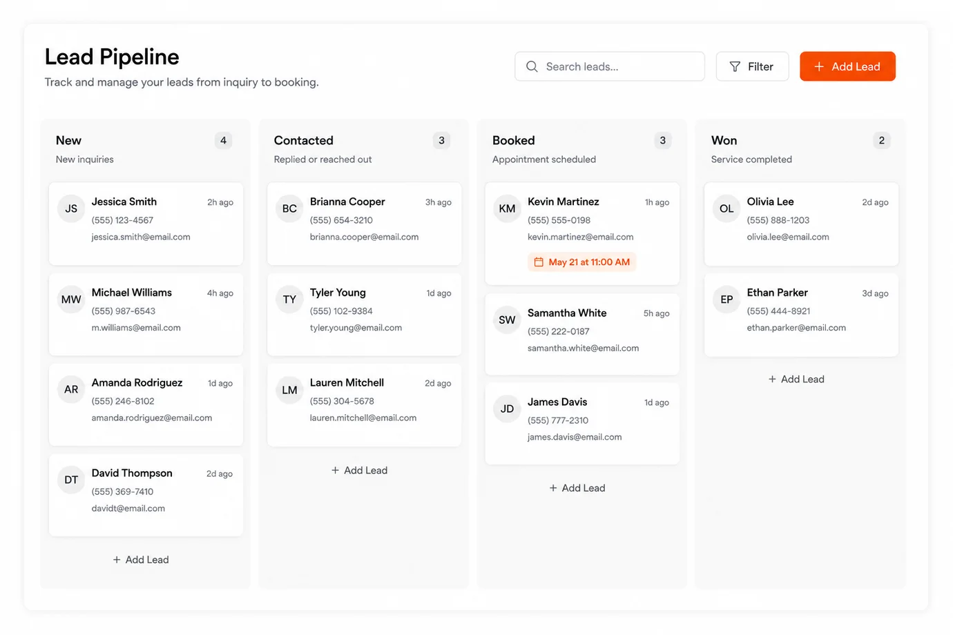 Lead pipeline — Clyrke